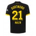 Borussia Dortmund Donyell Malen #21 Voetbalkleding Uitshirt 2023-24 Korte Mouwen